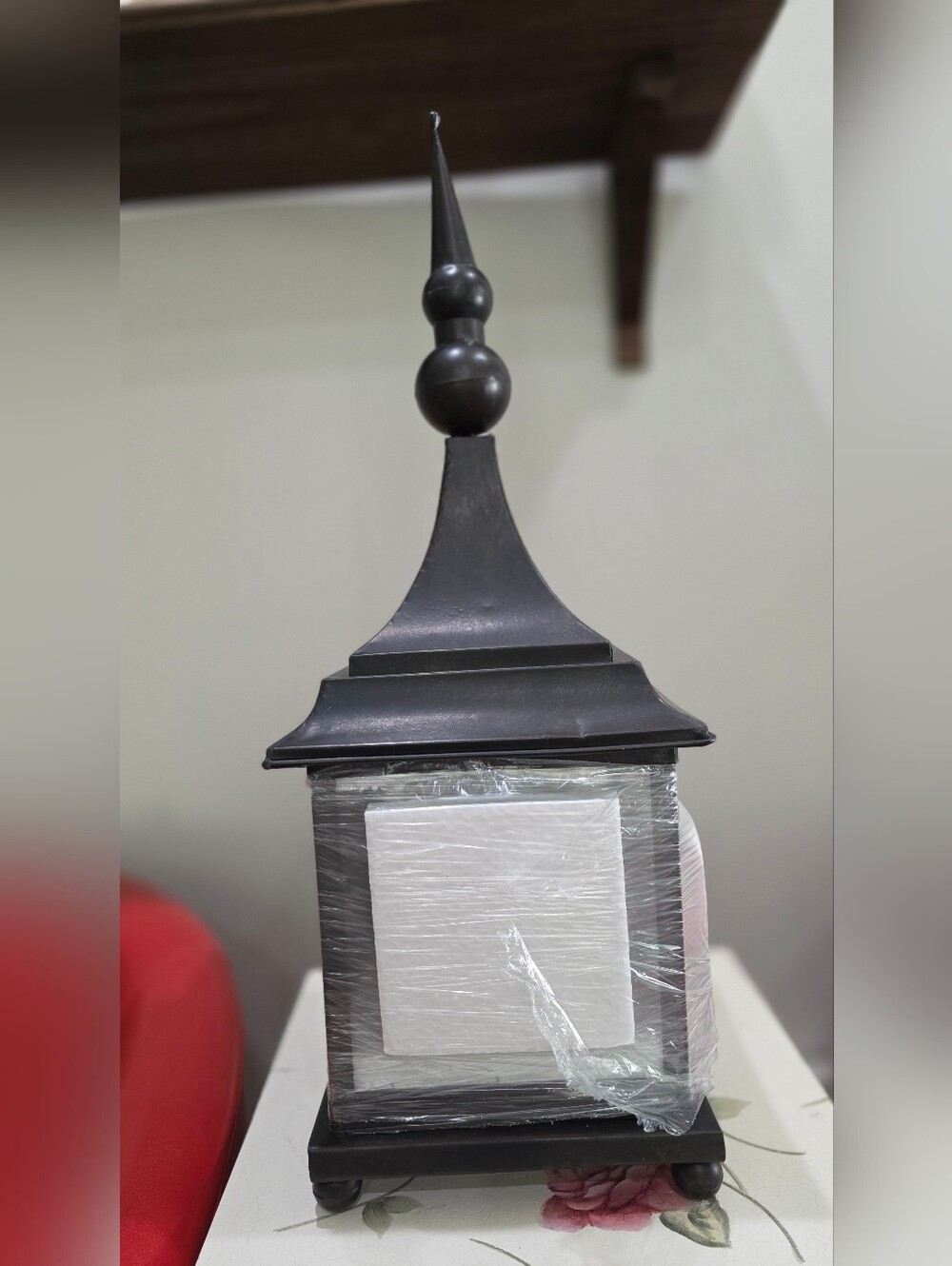 Linda Dano QVC Black Decorative Metal Candle Holder /Lantern Home Accent